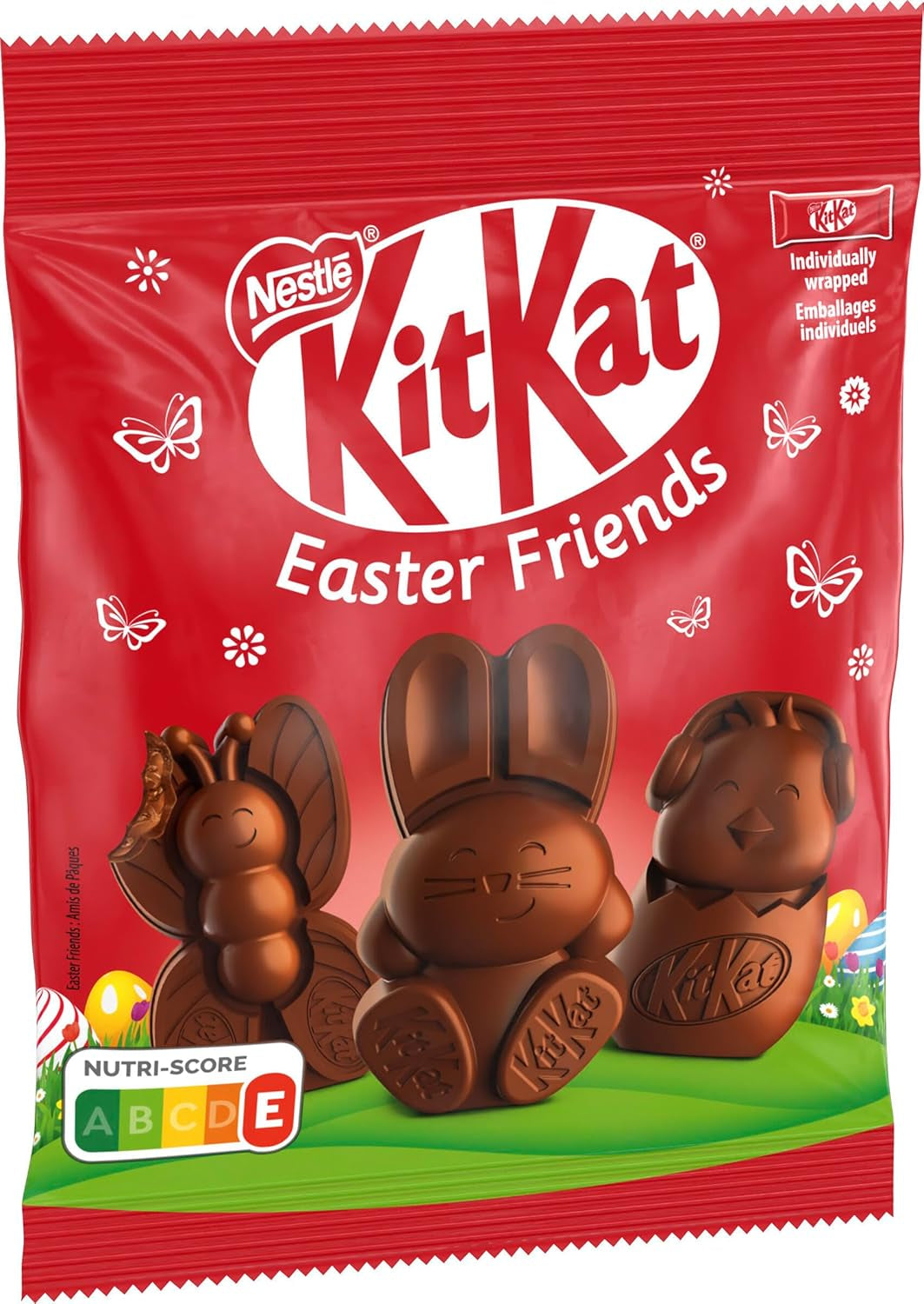 NESTLÉ Easter Friends, tejcsokoládé húsvéti mini figurák ropogós darabokkal, 1 csomag (1 x 65g)