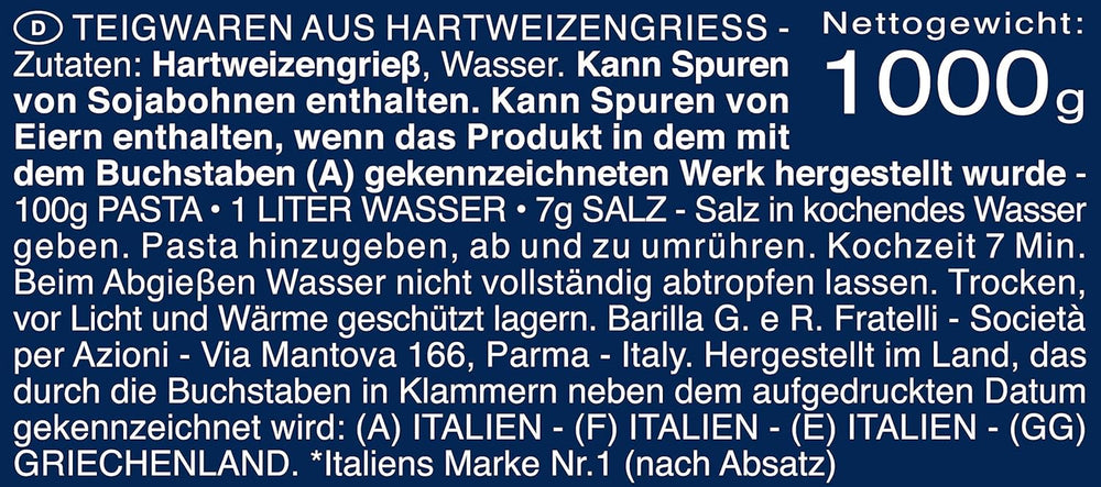 Barilla durumbúza tészta Maccheroni n. 44 – 1 db-os csomag (1x1kg)