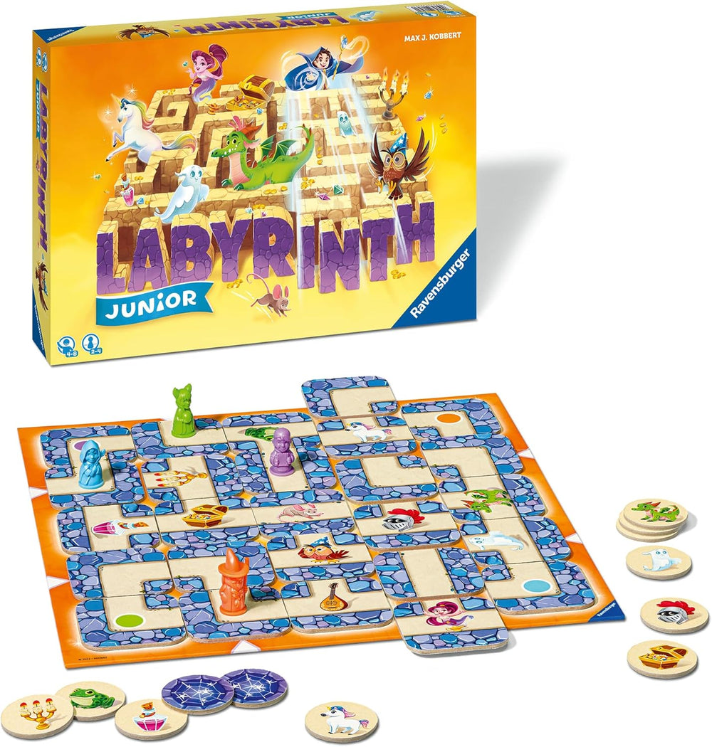 Ravensburger Gyermekjáték 20847 - Junior Labyrinth - Családi klasszikus kisgyermekek számára, Játék 4 éves kortól - Társasjáték 2-4 játékos számára, Junior Edition