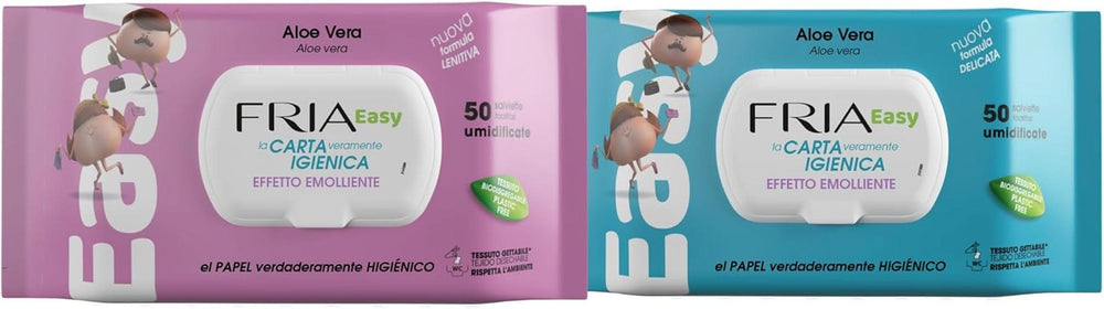 Fria, nedves törlőkendők, 2 különböző illat, 2 x 50 db Baby Wet Wipes Naty Shop