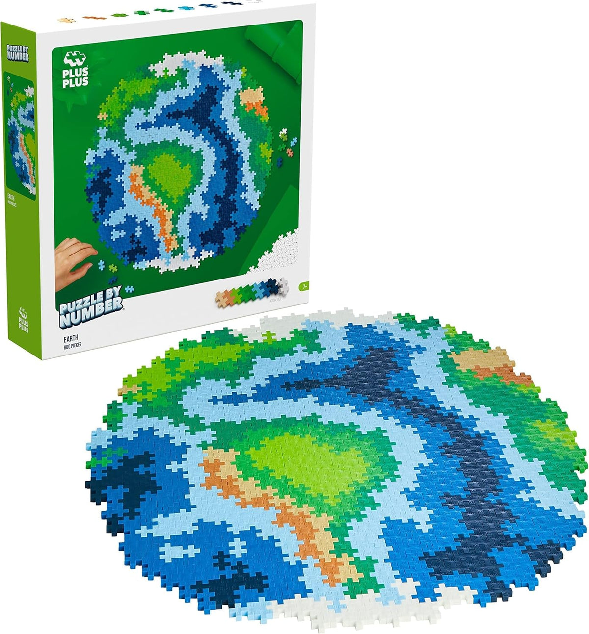 PLUSZ PLUSZ Earth Block Puzzle 800 db Globe, Erde