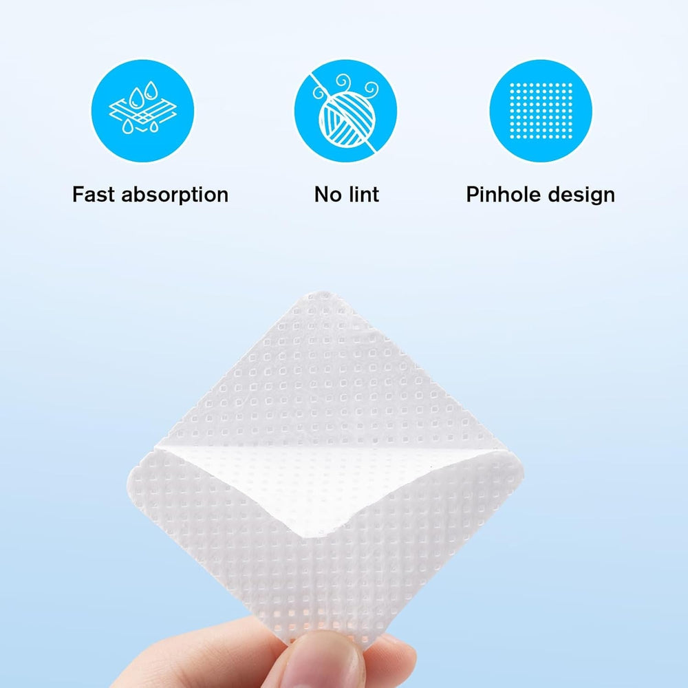 500 de ojă cu gel, fără scame, pentru îndepărtarea ojei, gel UV, pentru manichiură și pedichiură – alb