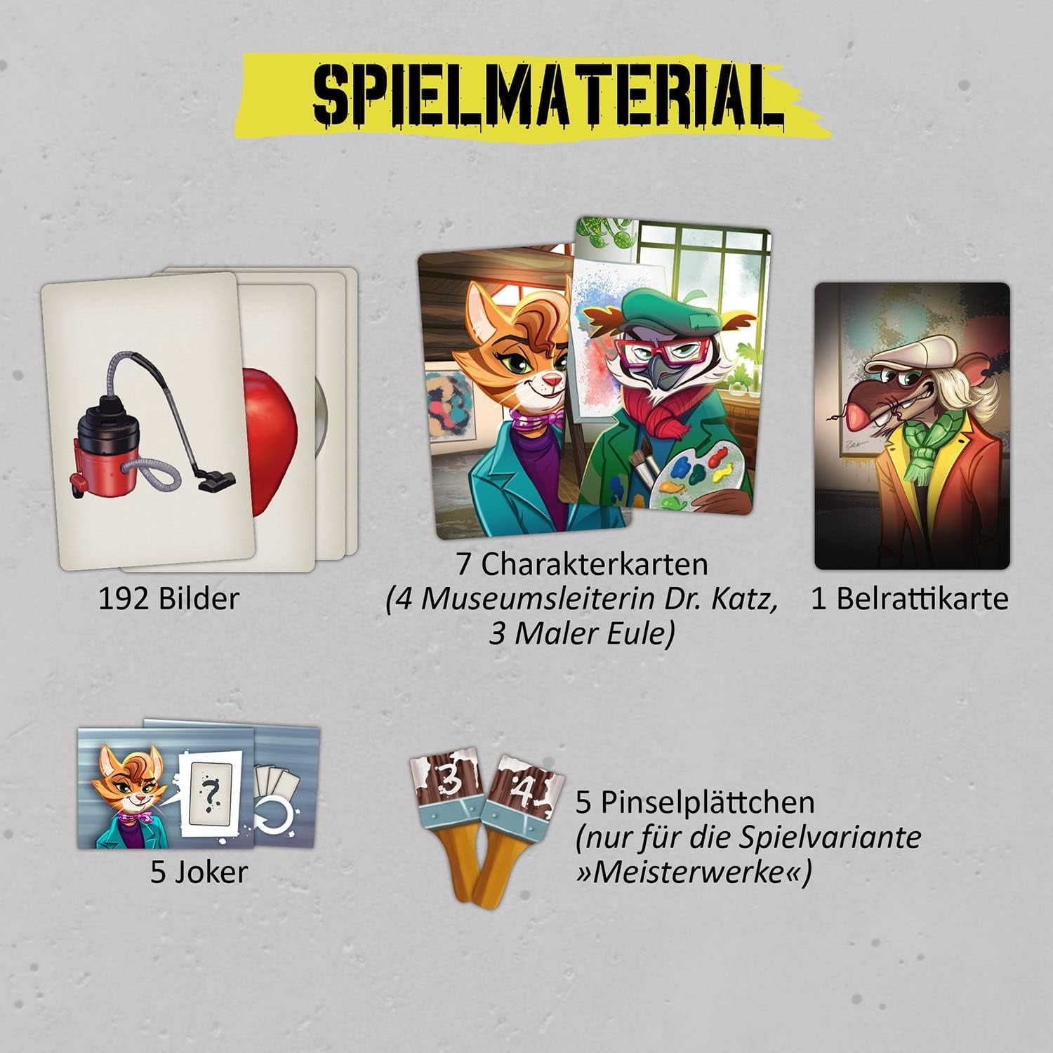 KOSMOS 683320 Belratti, ez a művészet, vagy lehet így? Kártyajáték, kooperatív képpáros játék, 3-7 játékos 8 éves kortól