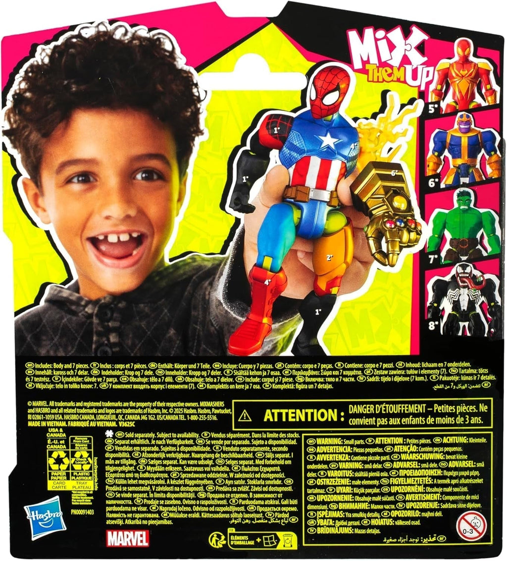 SPIDER-MAN Mixmashers Marvel Mix-And-Match Figura de acțiune și accesorii Action figures Naty Shop
