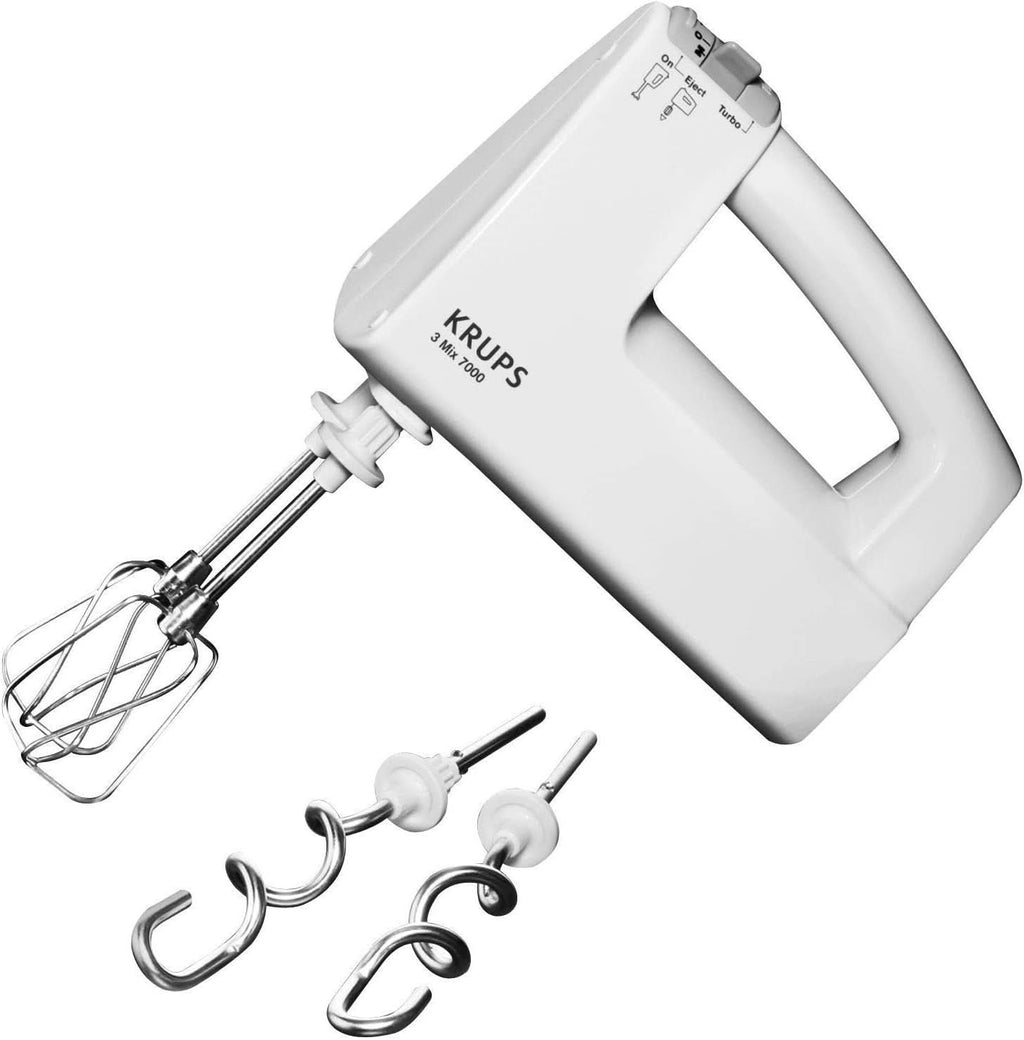 Krups 3Mix 7000 Handmixer 60 Jahre Special Edition, 500 Watt, Knet- Und Rührhaken Aus Edelstahl, Langes Netzkabel, Zubehörtasche, F6085811, Schwarz/Kupfer Bucatarie Naty Shop Single