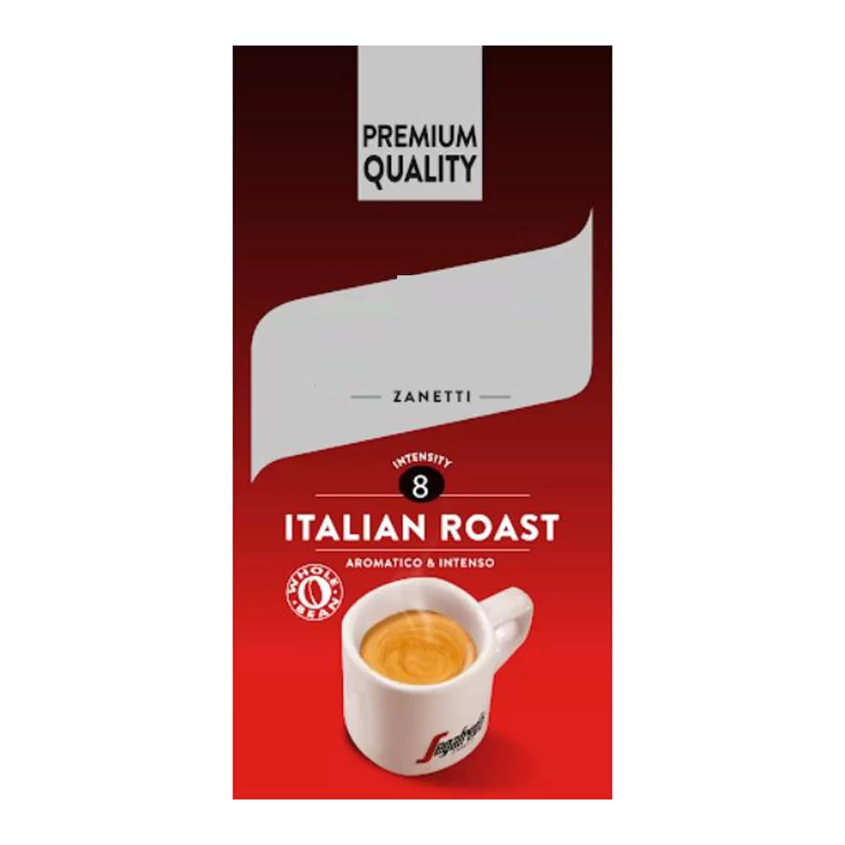 Boabe de cafea prăjite italienești Segafreedo Zanetti, 1 kg