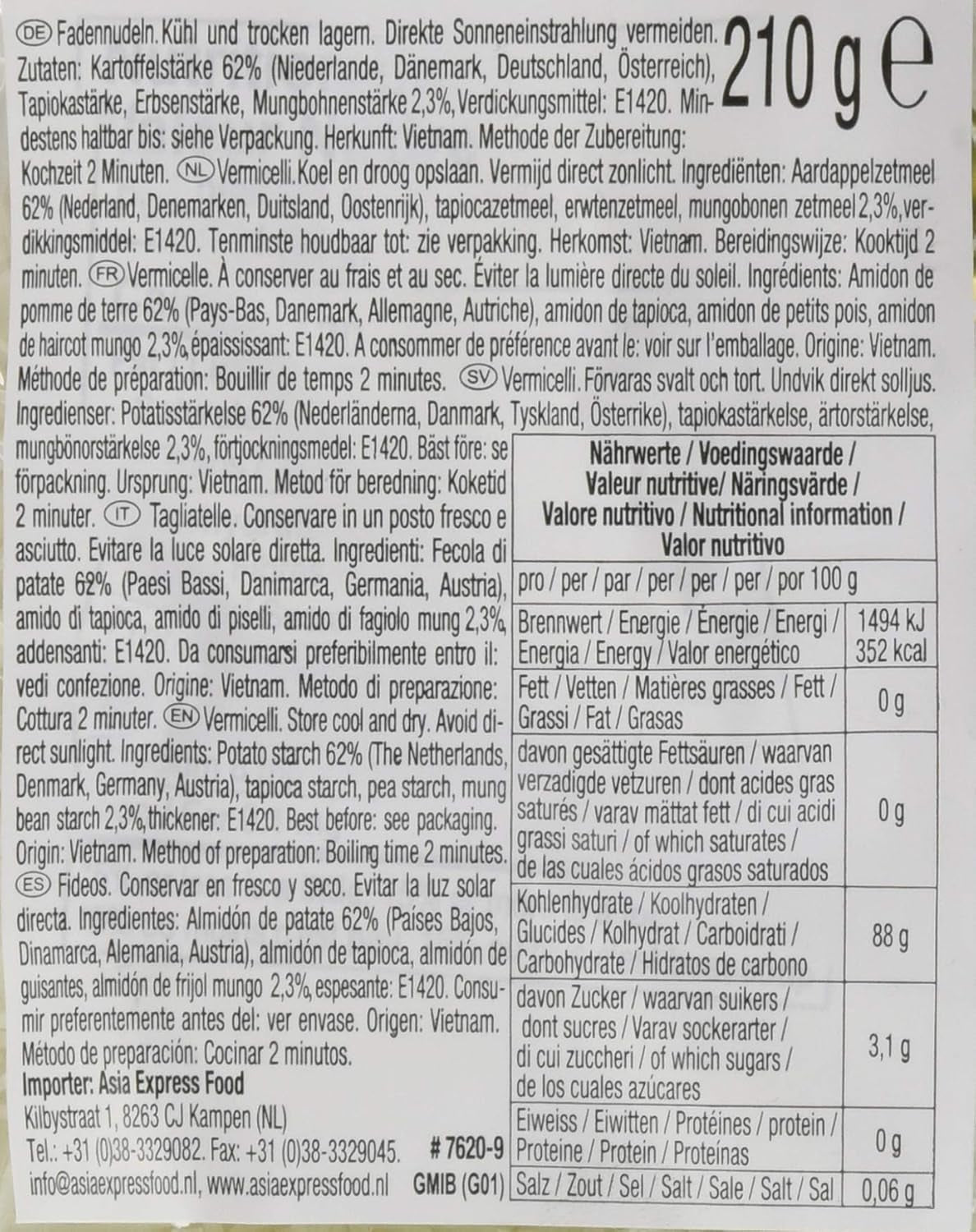 ACECOOK - Cérnametélt babbal GD - (1 X 210 GR)