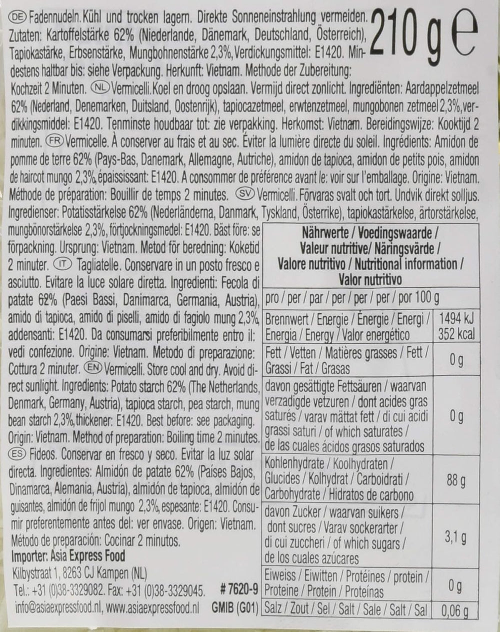 ACECOOK - Cérnametélt babbal GD - (1 X 210 GR)