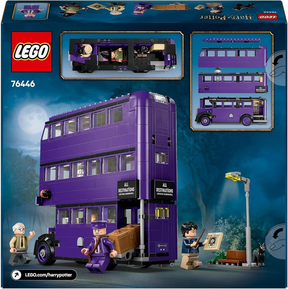 LEGO Harry Potter Adventures az utazó lovaggal építőkészlettel 5 minifigura, köztük Ernie Prang, Stan Shunpike és Padfoot buszjáték varázslóvilágrajongóknak Fiúk és lányok 8 éves 76446 építőkészlet Beuche den LEGO-Store