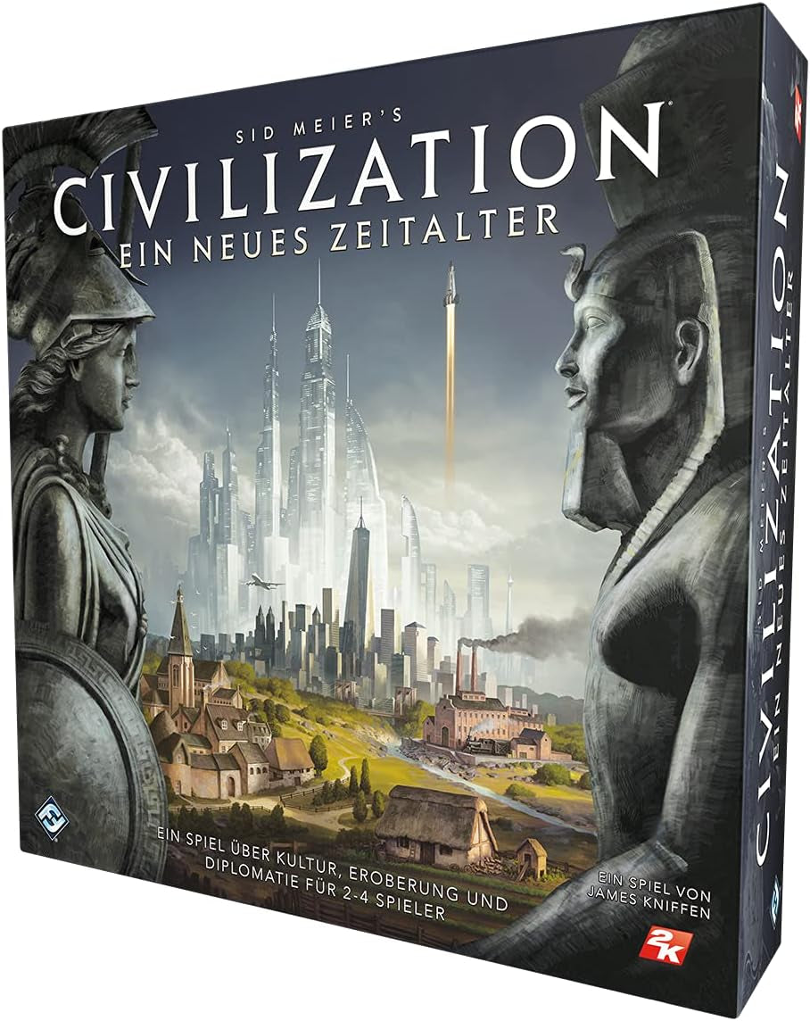 Fantasy Flight Games, Civilization: A New Age, Core Game, Expert Game, Társasjáték, 2-4 játékos, 14 éven felülieknek, 120+ perc, német