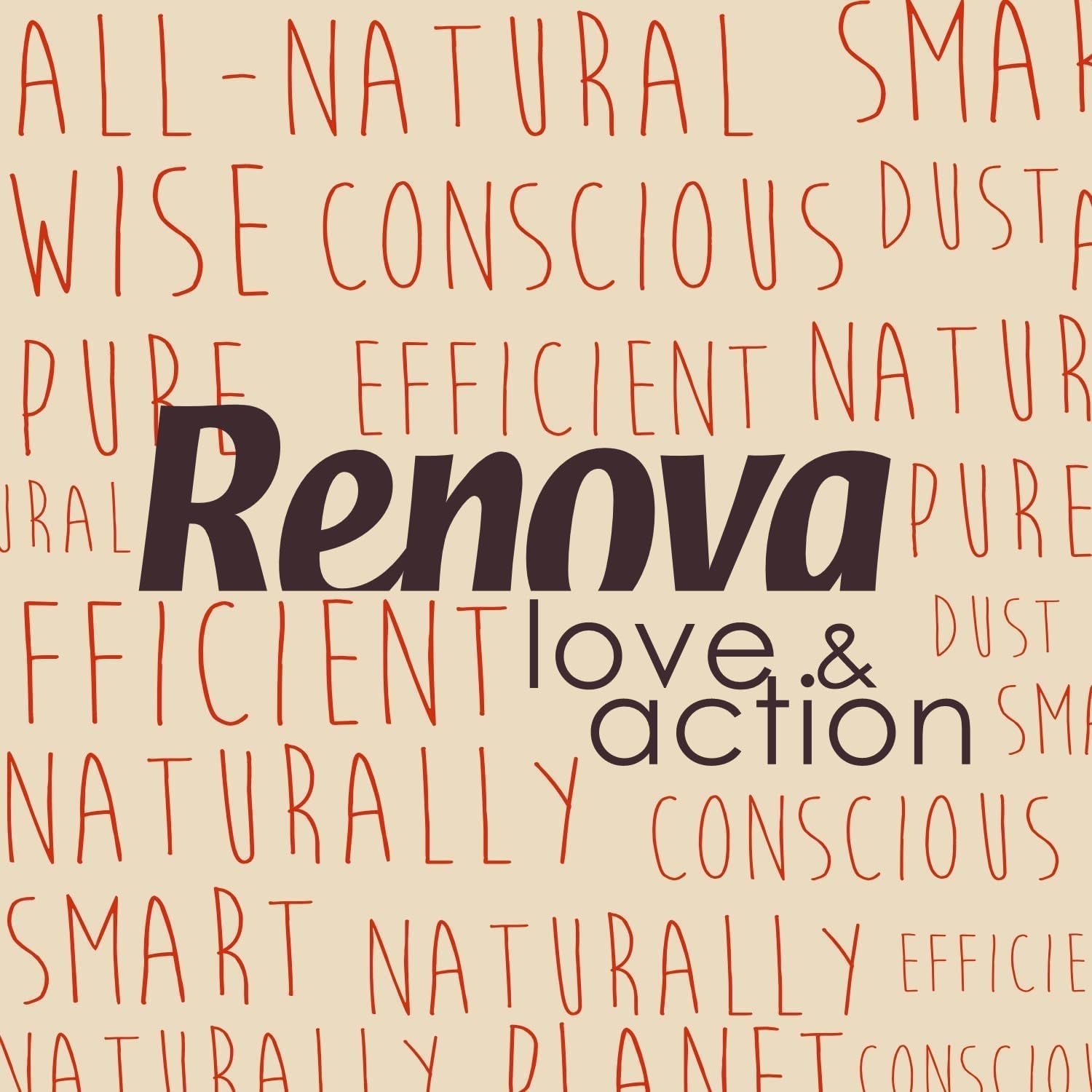 Hârtie igienică Renova Eco Love & Action, 4 bucăți