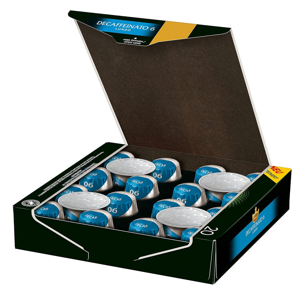 Jacobs Kaffeekapseln Guten Morgen XL Intense - 10er Pack (10 x 20 Getränke) & Kaffeekapseln Lungo Decaffeinato- Intensität 6- 200 Nespresso kompatible Kapseln, 10er Pack, 10 x 20 Getränke
