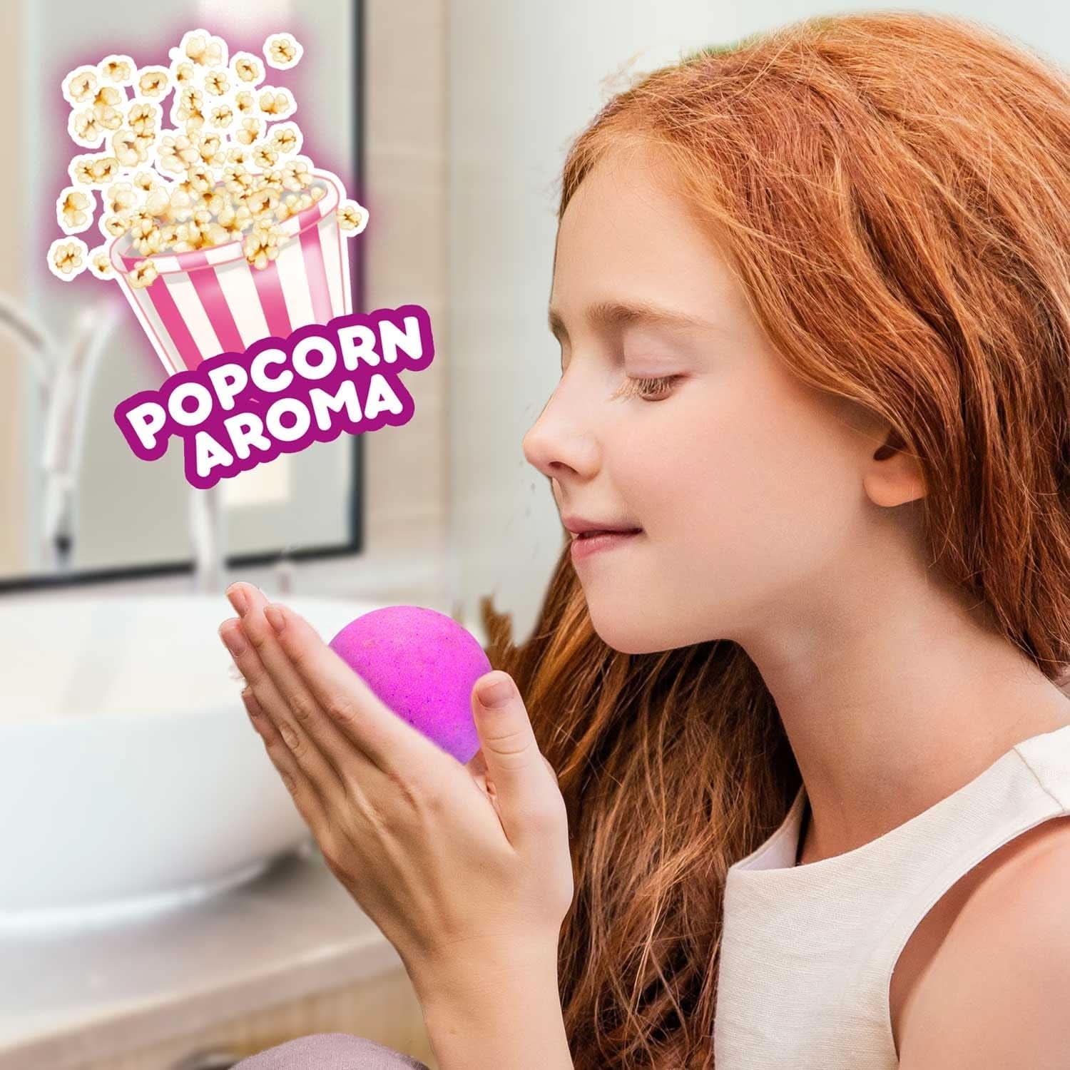 INKEE UNICORN | Bomba de baie pentru copii cu surpriza, 100 G, unicorn, parfum de floricele de porumb Mama si Copilul Naty Shop