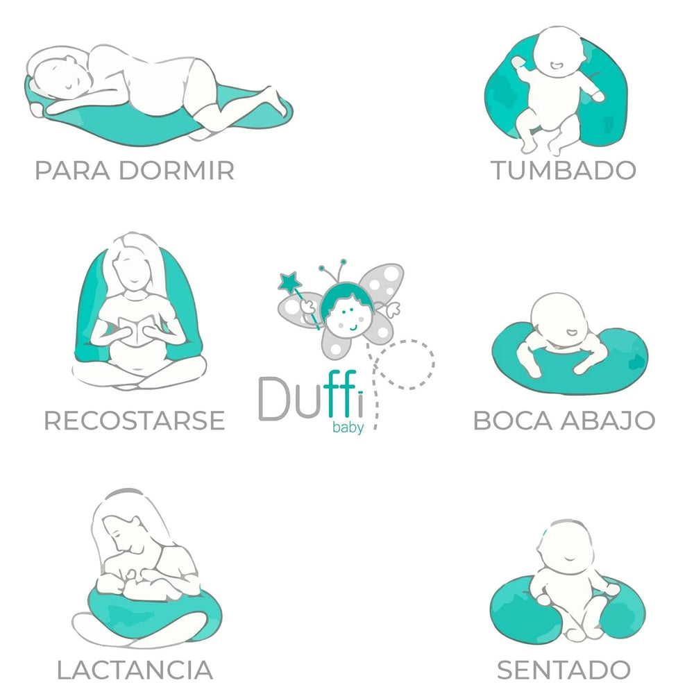 Szoptatós párna újszülötteknek, XL, 100% pamut huzat, levehető és mosható, poliészter töltet, csillag motívum Kiegészítők Étel és szoptatás Bebe Naty Shop