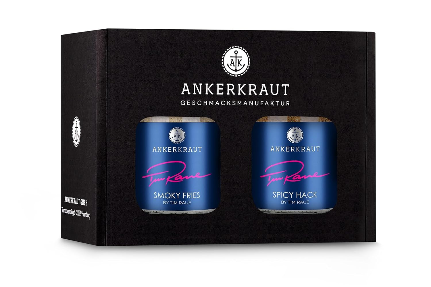 Tim Raue Ankerkraut Smoky Fries, Mischung würzender Ingredient für Pommes Frites, Gourmet Pommes mit Rauch-Aroma, 145 g Korkenglasban