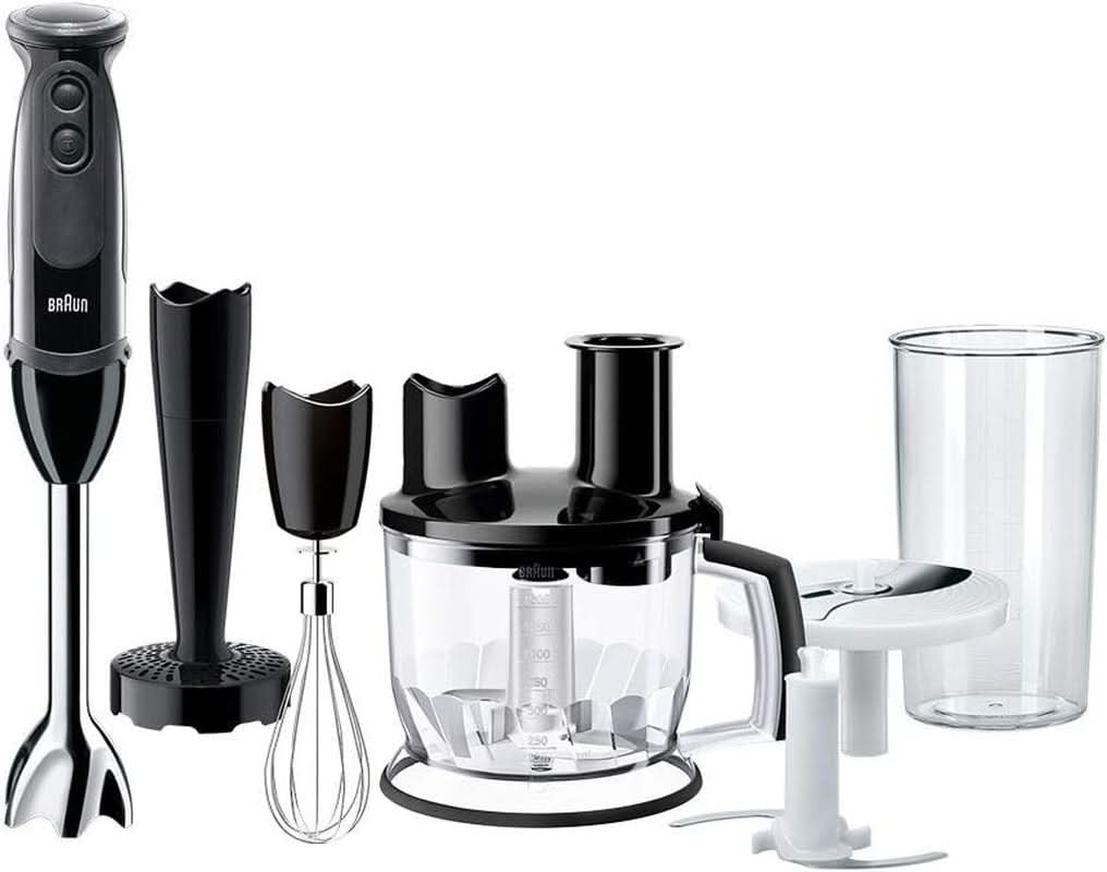 Braun Stabmixer MQ 5200WH - Multiquick 5 Vario Pürierstab Mit Edelstahl Mixfuß, 1000 Watt, Inkl. 600 ml Mix- & Messbecher, Weiß/Grau Kitchen Naty Shop 2019-es verzió – Küchenmaschine