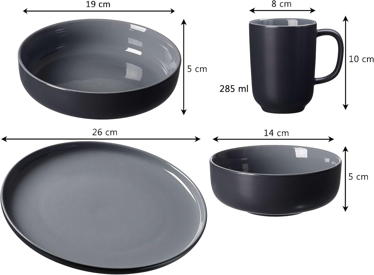 Ritzenhoff & Breker Jasper Combination Service, 16 piese Seturi vesela masa Naty Shop