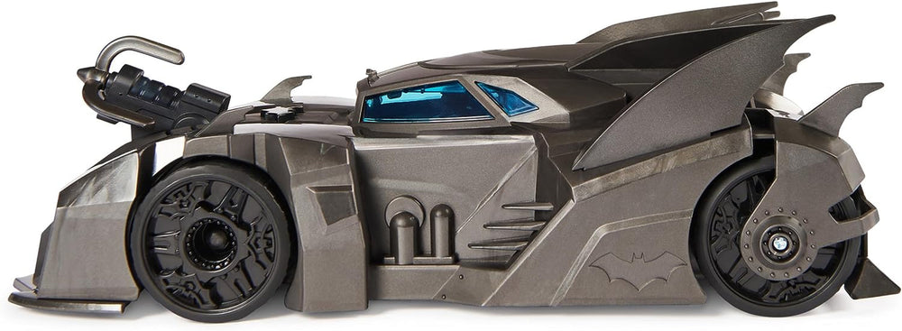 DC Comics Batman offroad denevérmobil katapulttal, kapaszkodóhoroggal és rácscellával hátul, beleértve a 10 cm-es Batman figurát szuperhősrajongók számára 4 éves kortól akciófigurák Naty Shop