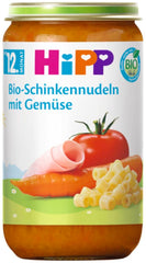 Hipp Bio menük 12 hónapos kortól Bio sonkás tészta zöldségekkel, 250G, 6 db-os (6X250G) csomag Mother and Child Naty Shop Alapbeállítás