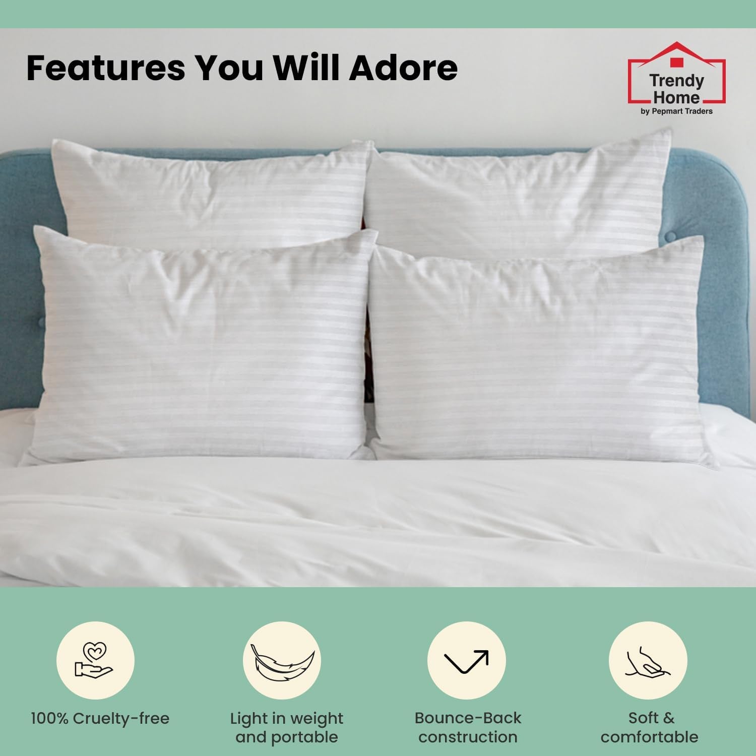 Inserție de pernă decorativă Trendy Home, hipoalergenică, cu suport lombar, pentru casă, exterior, canapea, lavabilă la mașină, 30,5 x 50,8 cm