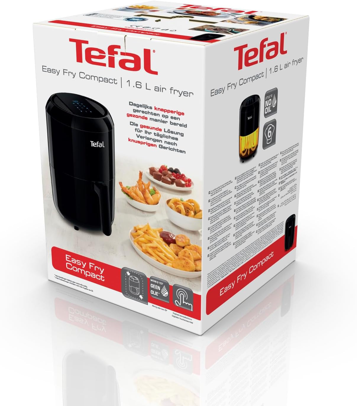 Tefal EY3018 Easy Fry Kompakt forró levegős sütő, 1,6L, 6 főzési program Háztartási gépek Naty Shop