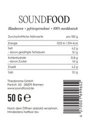 Fagyasztva szárított áfonya egészben Németországból Harvest 2023, 50 gramm Szárított termékek Naty Shop