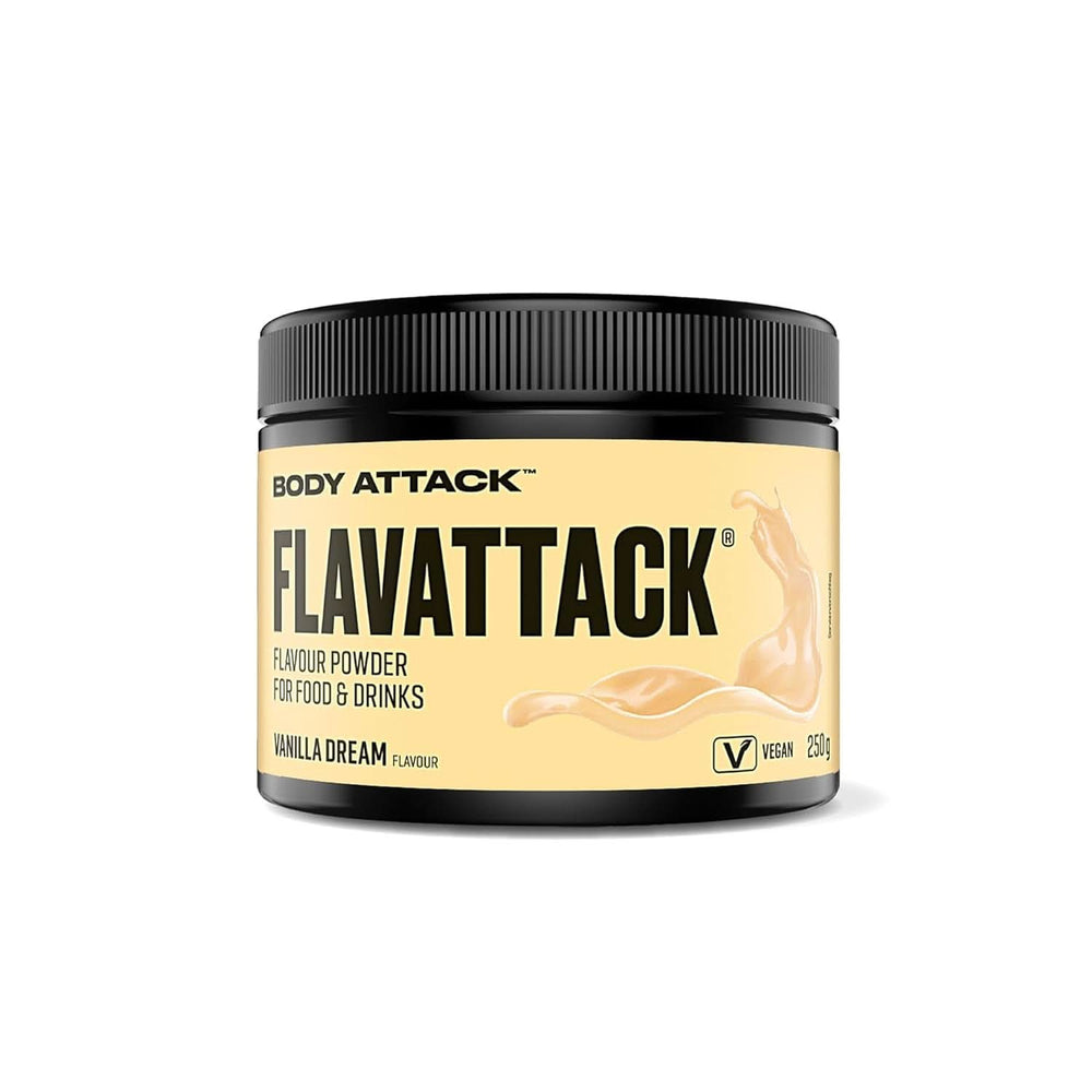 Body Attack Flavattack®, Double Choc Brownie, 250G / 83 adag Aromas Naty Shop 250 gramm vanília