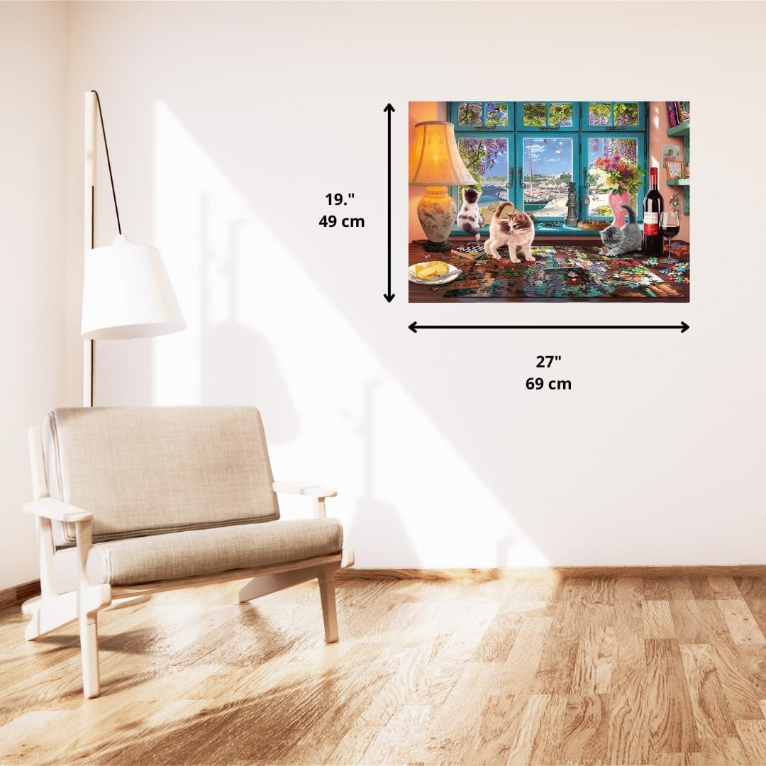 Schmidt Spiele 58344 A kirakós asztalnál, 1000 darabos puzzle Puzzle Naty Shop