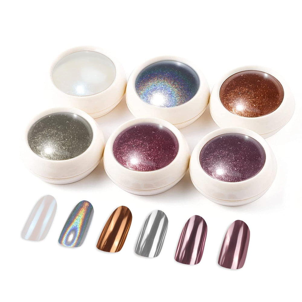 BISHENGYF Rose Gold Chrome Nail PowderNeue Upgrade Grosse Kapazität Chrom PulverSuper-Spiegeleffekt Metall Mirror Chrome Powder –Neon Glassy Pearl Effect Glitter Nagelkunst Pulver Für DIY Salon