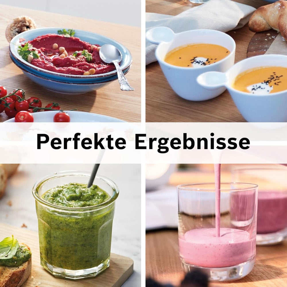 Bosch Standmixer Vitapower Serie 4 MMB6141B, Hochwertige Edelstahl-Klingen, 1,5L Tritan-Mixbehälter, Spülmaschinengeeignete Teile, 30 000 U/min, 1200 W, Schwarz Kitchen Naty Shop