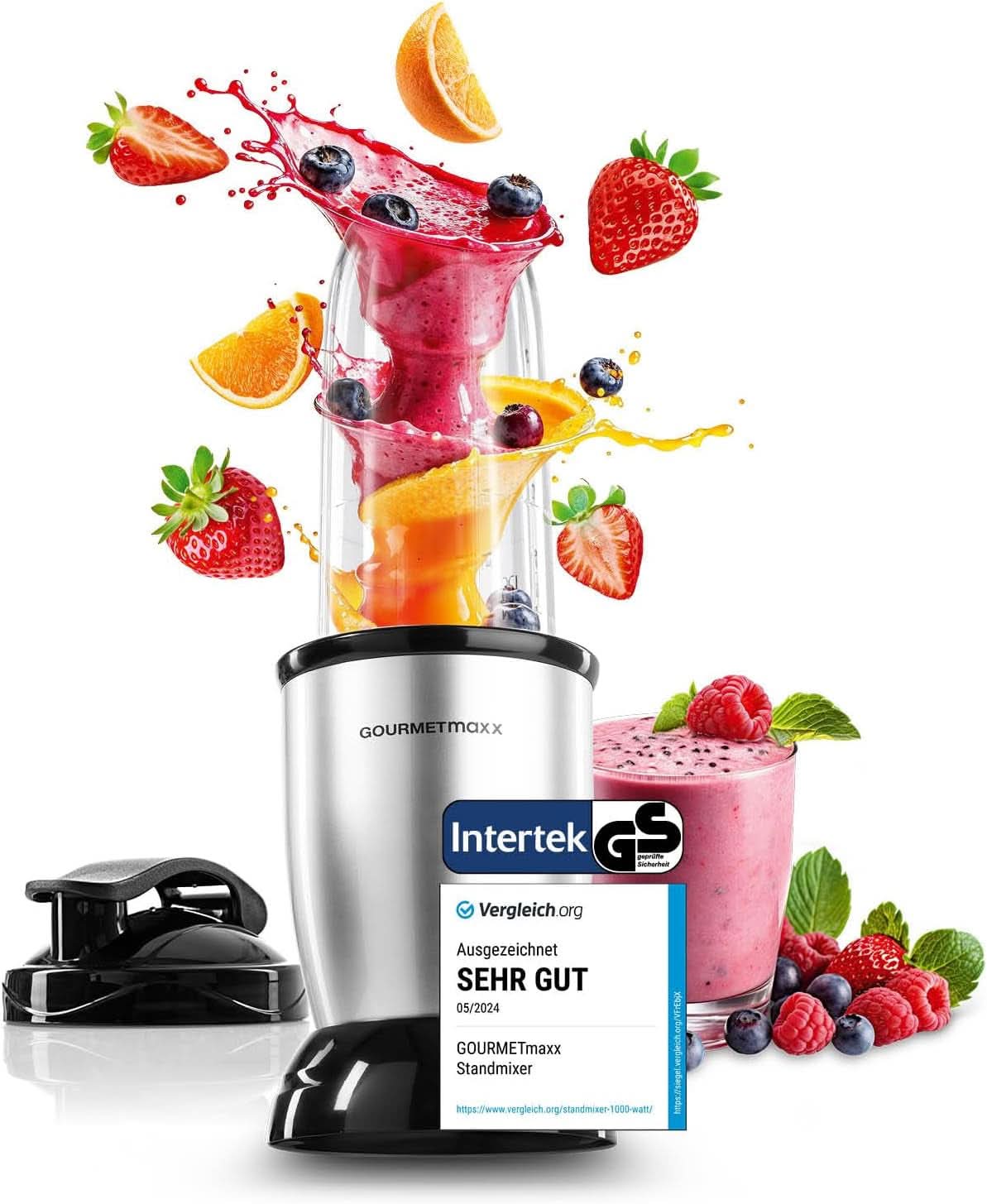 Gourmetmaxx Mr Magic Blender, Smoothie Maker Xxl Naty Shop kiegészítő csomaggal