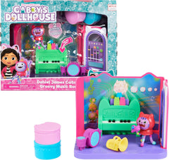 Camera Deluxe a casei de păpuși Gabby, Cameră cu muzică groovy și Cameră Deluxe, Vise dulci, Dormitor cu pisică pufoasă