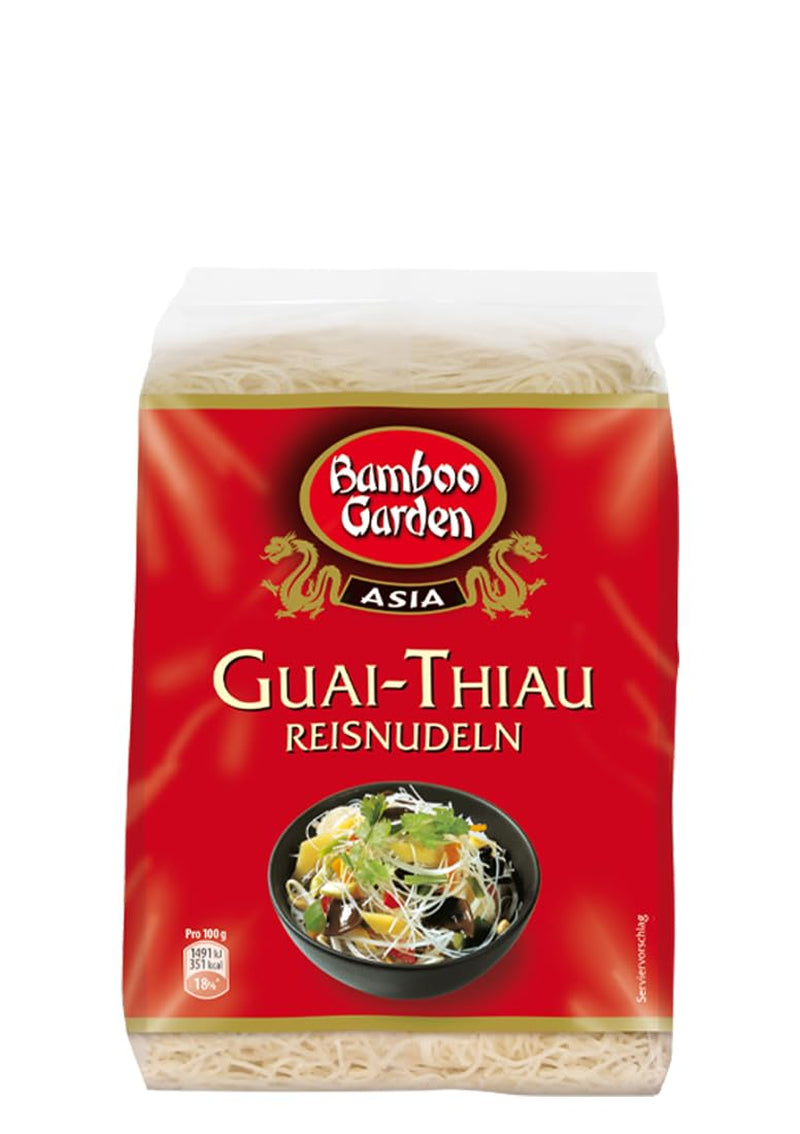 Bamboo Garden Guai Thiau rizstészta, 250 g (a csomagolás kialakítása eltérő lehet)
