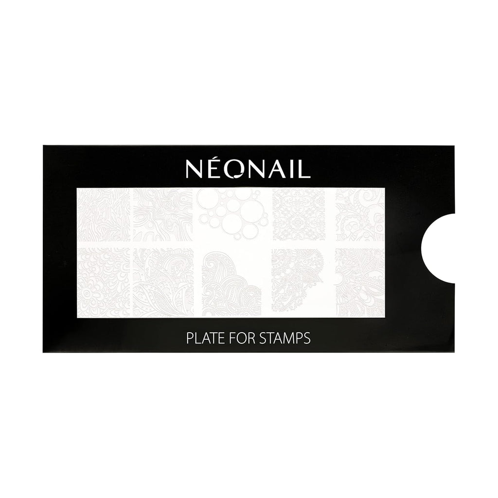 NÉONAIL Nagel Stempel Mit Schaber - Nägel Selber Machen - Nail Art Stamper - Nageldesign Für Nagel Schablone - French Nails Stempel - Silikon Nagelstempel