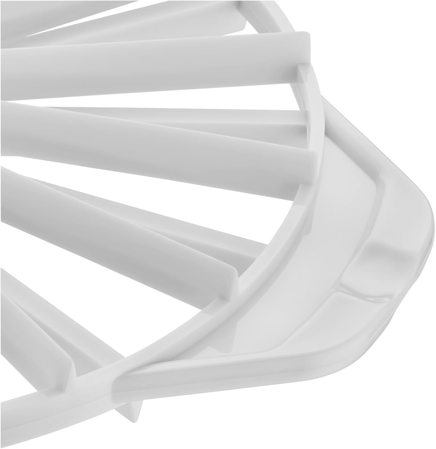 Separator de tort Kaiser Classic original, plastic, 31,5 cm, separator de tort pentru 14 sau 16 felii egale, separator de tort cu două fețe, alb