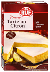 RUF Tarte Au Citron, Backmischung Für Einen Schnellen Zitronen-Kuchen Französische Art, Mit Fruchtiger Zitronen-Glasur Naty Shop Citron 380 G (1 Er Pack)