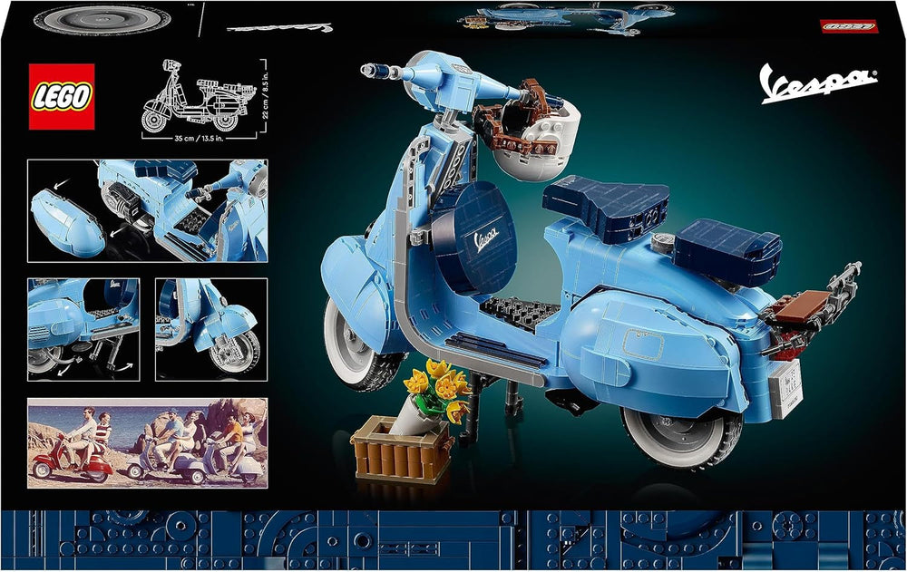 LEGO Icons Vespa 125, megépíthető motorkerékpár-modell, régi olasz robogó, modellkészlet felnőtteknek, bemutatódarab szobadekorációként, ajándékok nőknek és férfiaknak, 10298 építőkészlet Besuche den LEGO-Store