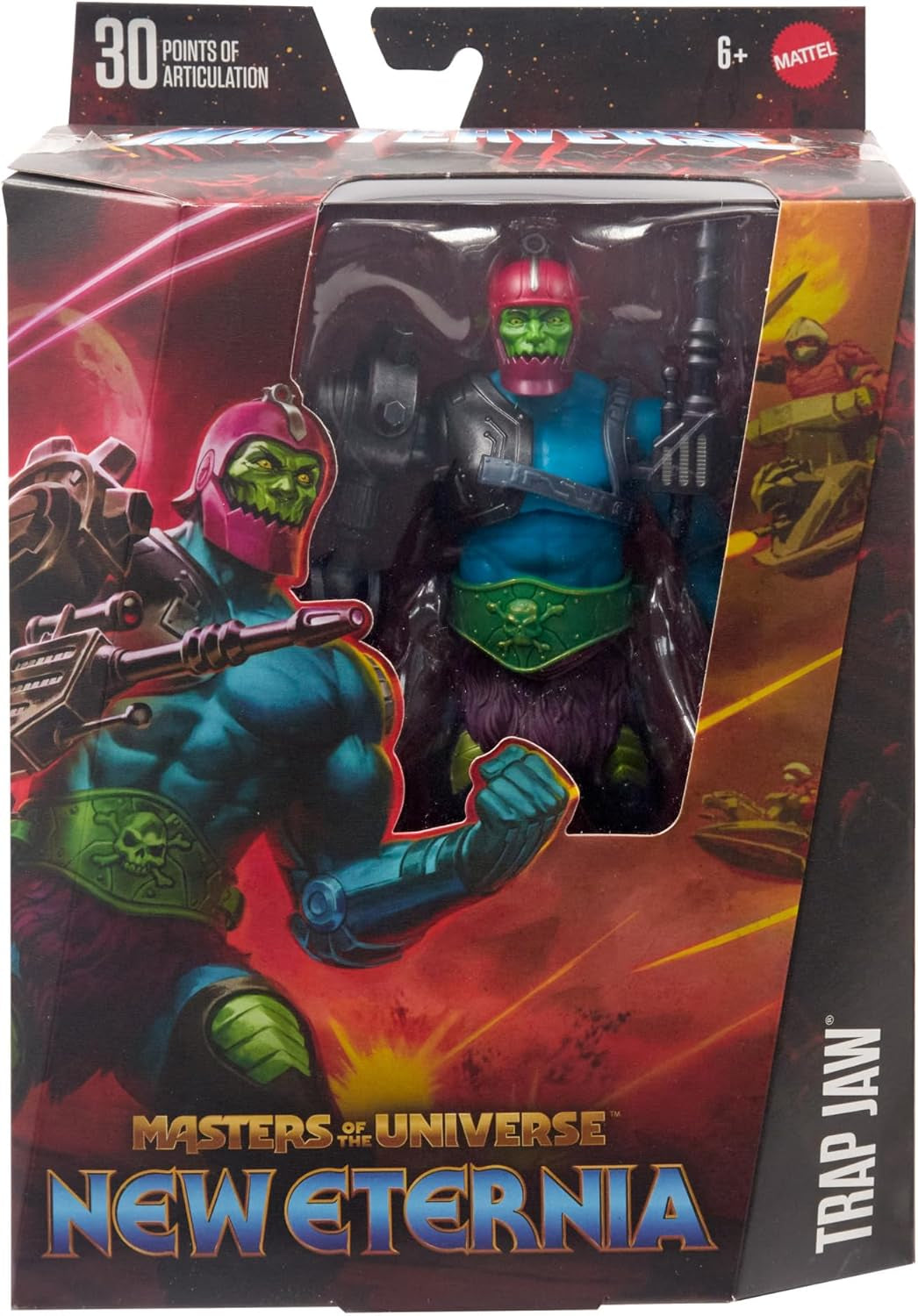 Masters of the Universe Masterverse Masterverse New Eternia Trap Jaw Action Figure, Deluxe Collectible Figure With 30 Movement Points And Several Accessories, Motu Toy, HYC47 Action figures Naty Shop