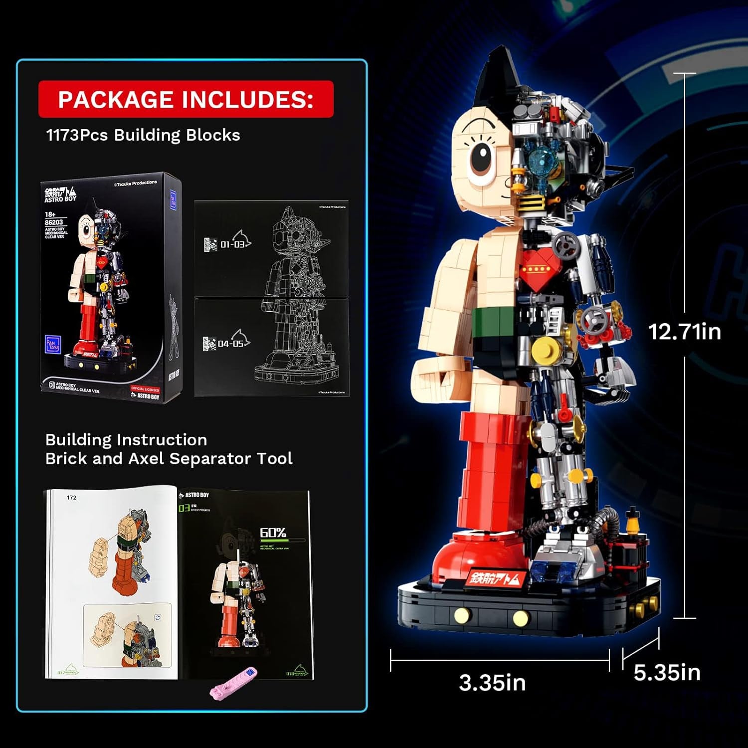 PANTASY Astro Boy Robot-Szett, 32 cm, Astro Boy