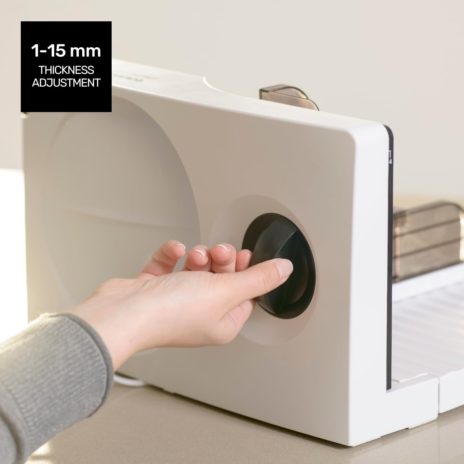 Cutmaster Compact, szeletelő, rozsdamentes acél, 100 W-os aprító és szeletelő Naty Shop