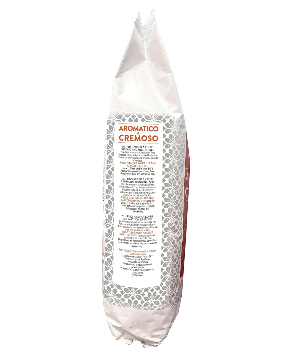 Caffè Corsini - Compagnia dell'Arabica, Arabica Kaffeebohnen Aromatisch und Cremig, 1 kg Packung geröstete Kaffeebohnen