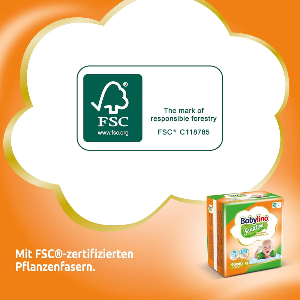 Sensitive nedves törlőkendők, 90 x 60 cm, extra nedvszívó, 14 db