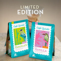 Cafe Quindio Specialty Coffee - boabe de cafea 100% Arabica, Columbia - cu note naturale de aromă de ciocolată cu lapte (250g) - ideală pentru cafea filtrată, aparate portafilter sau aparate de cafea complet automate