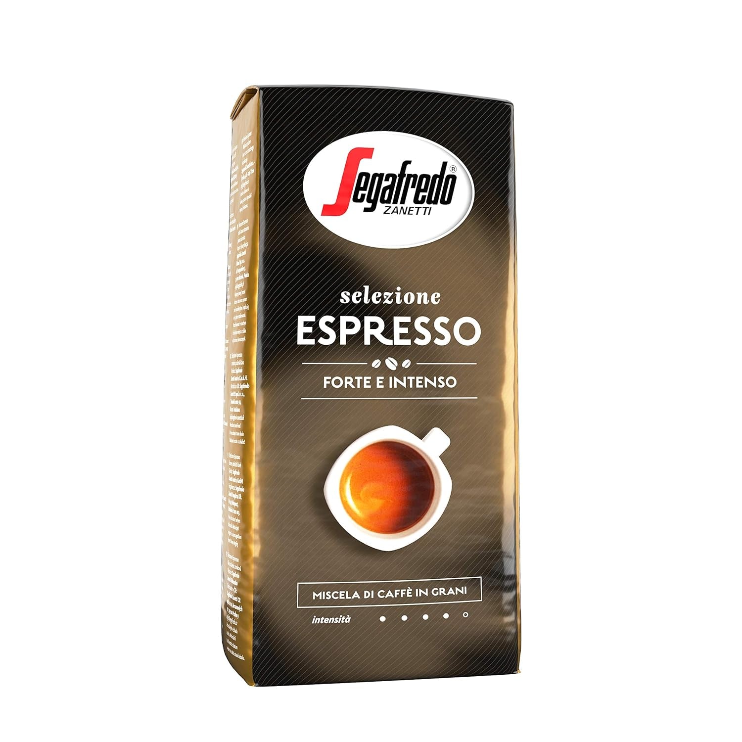 Segafredo Zanetti Selezione Espresso - Boab întreg (pachet de 1 kg) - Potrivit pentru toate specialitățile de cafea italienești - Prăjire medie spre închisă, aromă puternică și intensă
