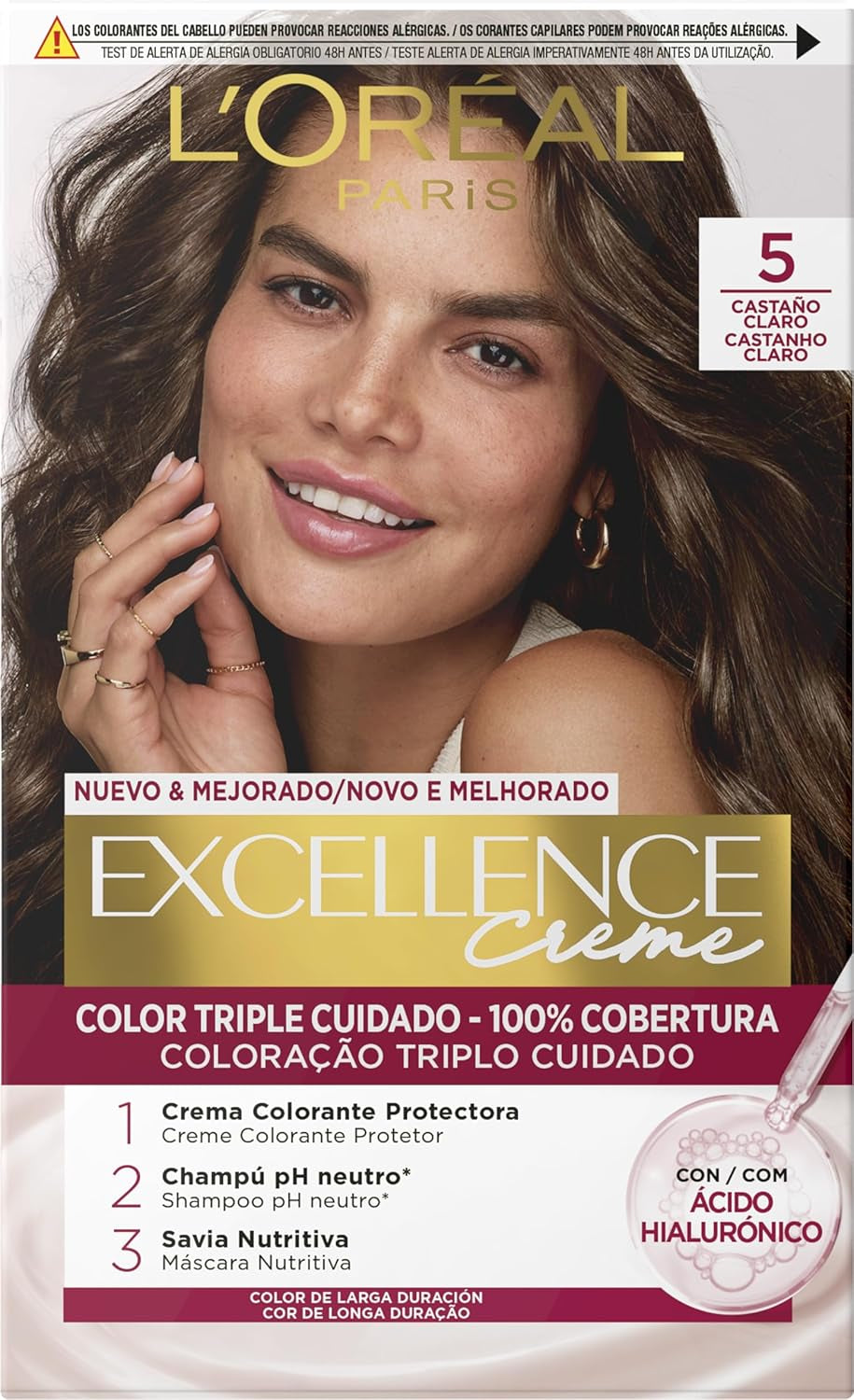L'Oreal Excellence Creme N.1 Vopsea pentru par Naty Shop 5 1 bucată (pachet de 1)