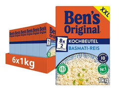 Ben eredeti basmati rizs, zacskóban forraljuk 10 percig, 6 csomag (6 x 1 kg)