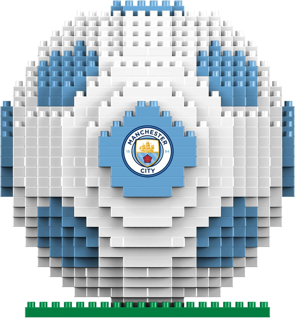FOCO Offizielles Lizenzprodukt Manchester City FC BRXLZ 3D-Fußball-Konstruktionsspielzeug Modell Alternatív Teamfarbe