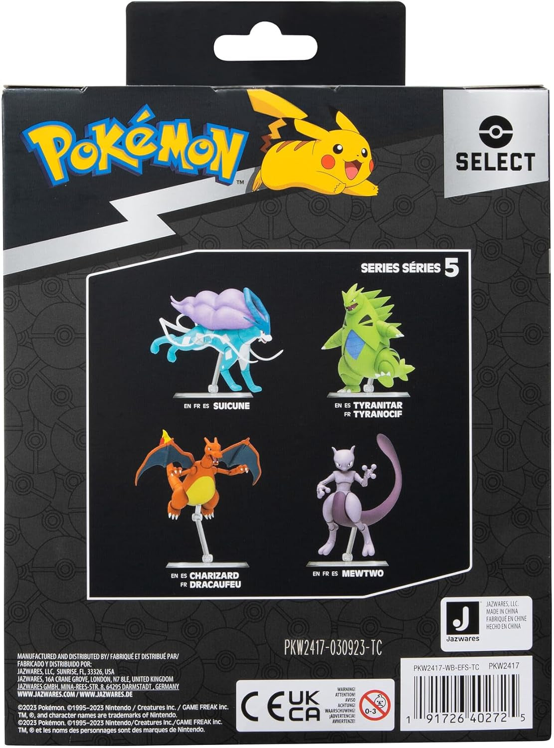 Pokémon Pkw2417-15Cm Select Figur - Mewtu hivatalos mozgatható figura akciófigurák Naty Shop