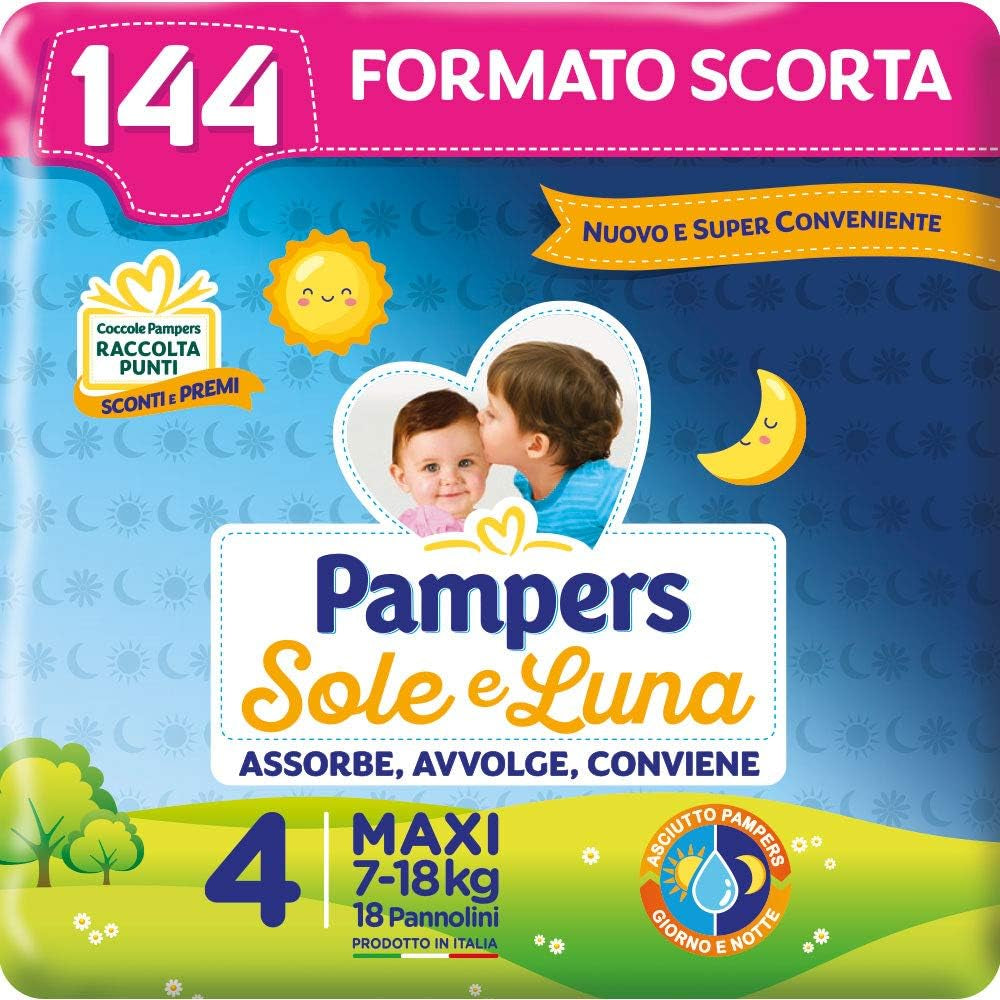 Pampers Sun and Moon pelenka, unisex, junior, 5-ös méret (11-25 kg), 120 pelenka