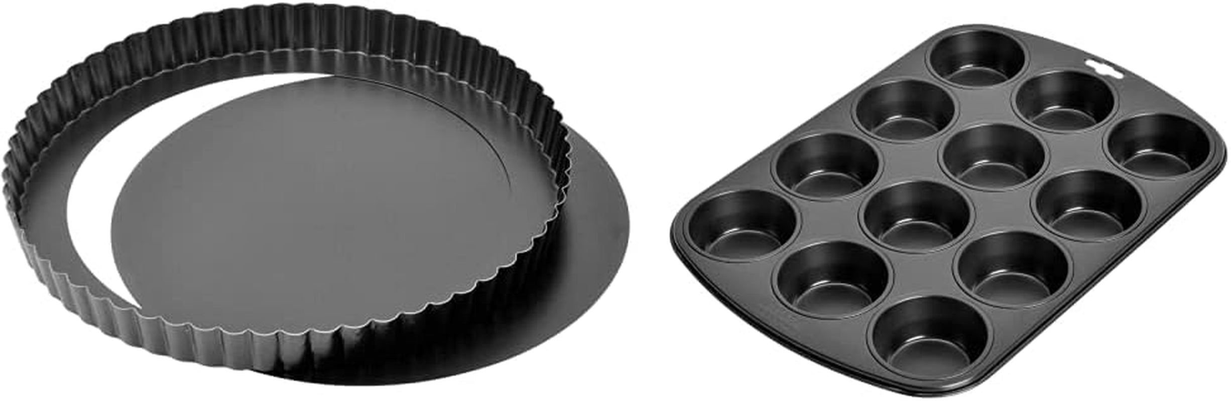 Kaiser Classic Tarteform Mit Hebeboden 28 cm, Quicheform Antihaftbeschichte & Inspiration Muffinform Blech Für 12 Muffin, Muffin Backblech 38 X 27 cm, Beschichtet, Standardgröße Formák és tepsi Naty Shop